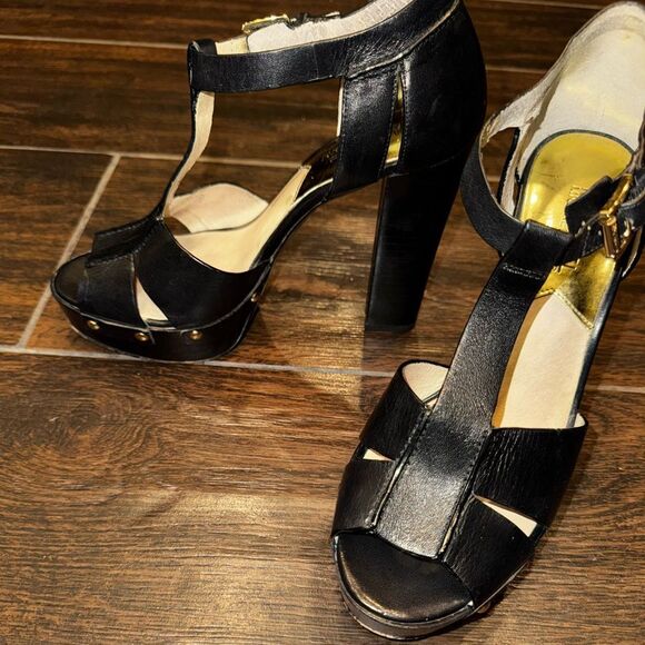MICHAEL KORS✨ Leather Platform Heels – Size 8.5 - Picture 9 of 10